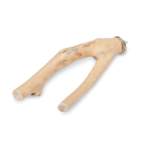 48081010501 9 In. Naturals Y-branch Perch - Coffee Wood