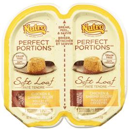 Nutro Products 79105115179 2.65 Oz Nutro Grain Free Perfect Portions Soft Loaf Chicken & Shrimp Recipe Cat Food