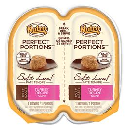Nutro Products 79105115186 2.65 Oz Nutro Grain Free Perfect Portions Soft Loaf Turkey Recipe Cat Food