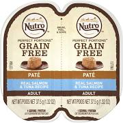 Nutro Products 79105115209 2.65 Oz Nutro Grain Free Perfect Portions Soft Loaf Salmon & Tuna Recipe Cat Food