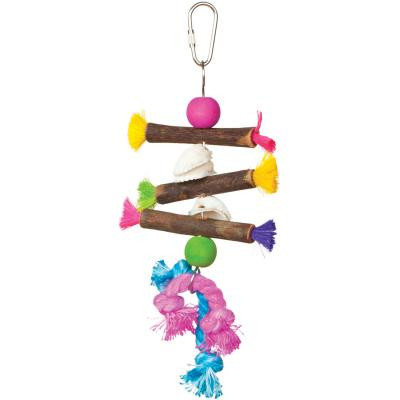 48081625057 Tropical Teasers Shells & Sticks Bird Toy