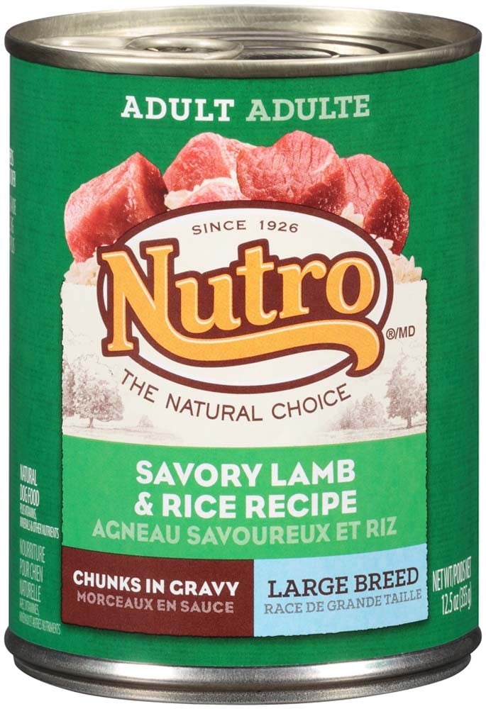 Nutro Products 79105115858 Nutro Savory Lamb & Rice Chunks In Gravy Can Large Breed Dog Food