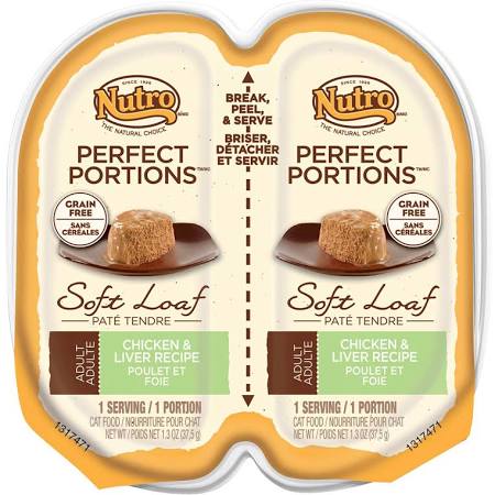 Nutro Products 79105118484 2.65 Oz Perfect Portions Chicken & Liver - Case Of 24