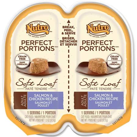 Nutro Products 79105118507 2.65 Oz Perfect Portions Salmon & Chicken - Case Of 24