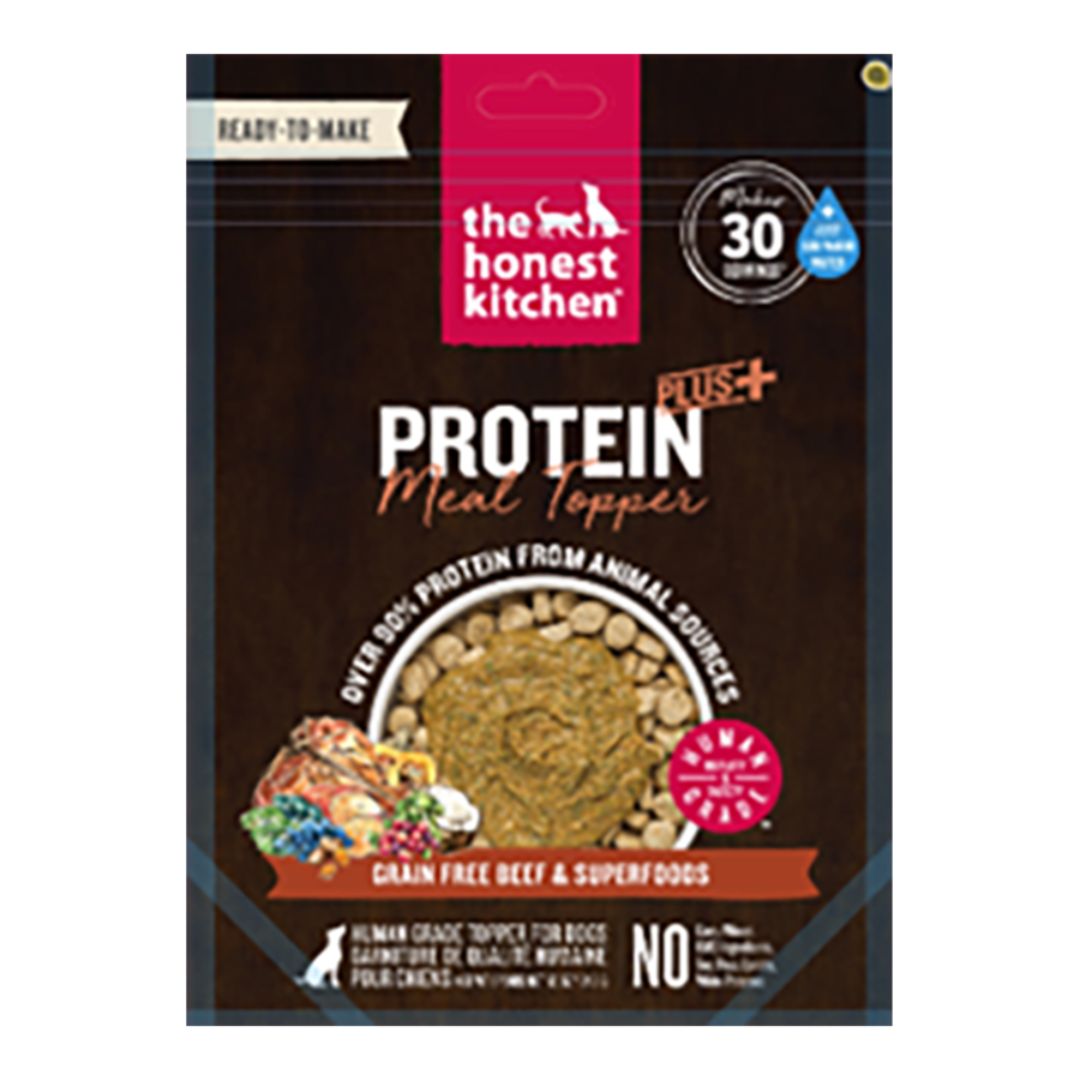 850076830229 12 oz Protein Plus & Grain Free Beef with Superfoods Dehydrated Topper Pouch for Dog