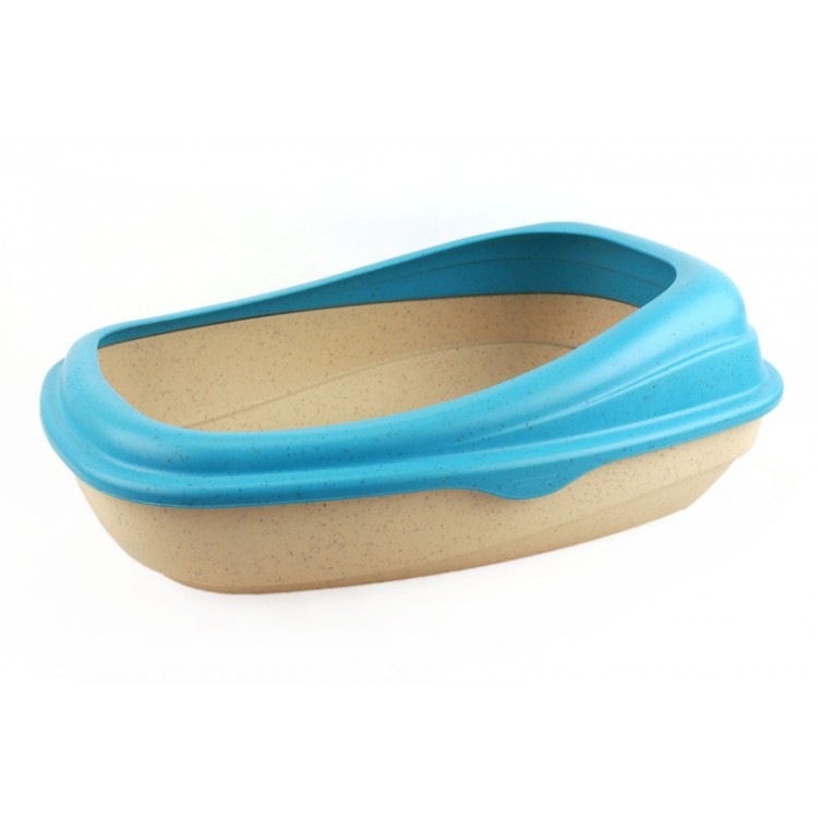 Beco Cat Litter Tray Blue 51x40x16.5cm Sturdy Design