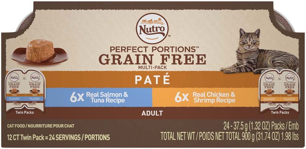 79105122269 Perfect Portion Pate Salmon-tuna & Chicken Cat Food, 12ea & 2.64 Oz