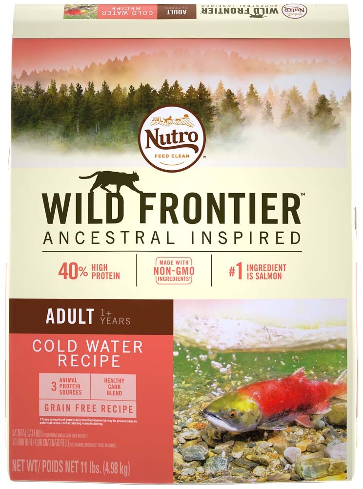 79105123464 Wild Frontier Cold Water Recipe Salmon Cat Food, 11 Oz