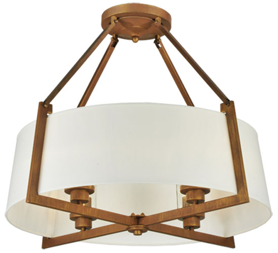 212632.7 4 Light Cilindro Lucy Ceiling Mounts - Cortez Gold