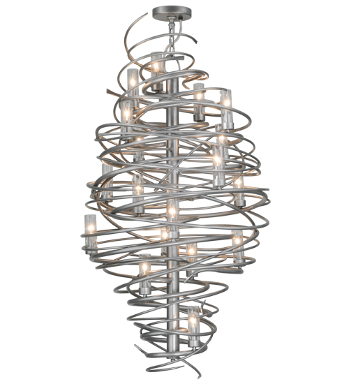 01.0968.30.pewter 18 Light Cyclone Chandelier - Pewter