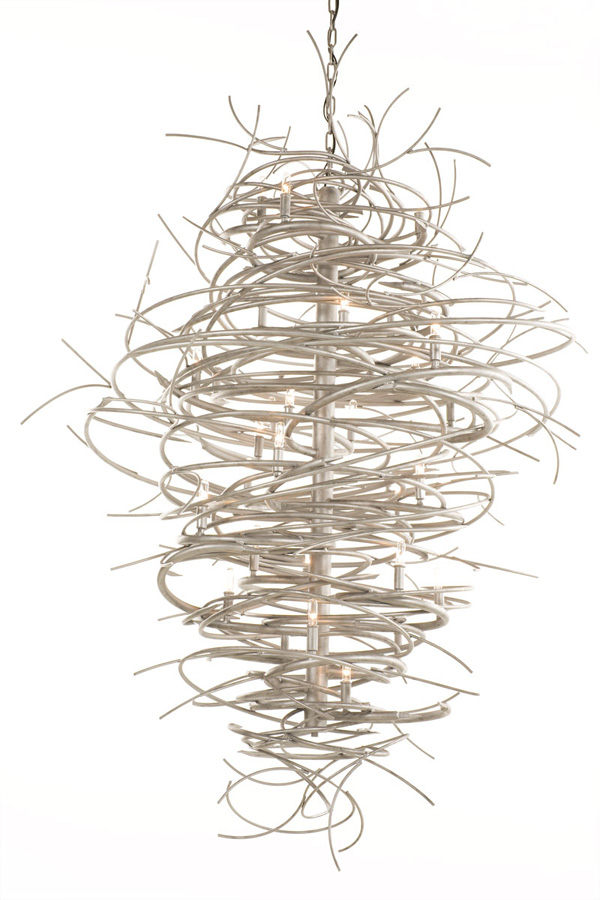 01.0968.36 30 Light Cyclone Chandelier - Pewter