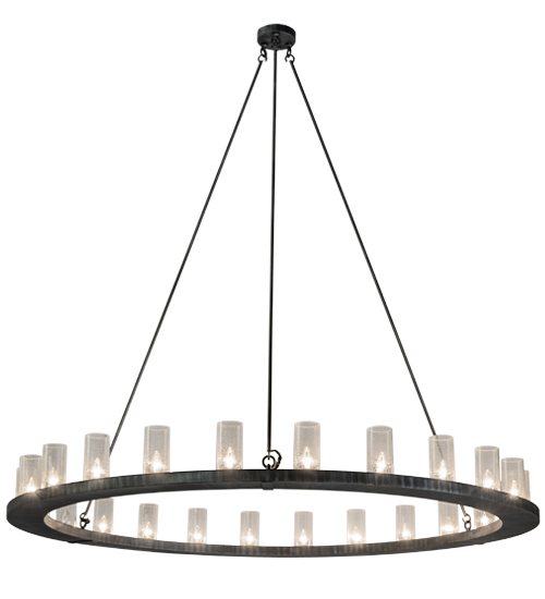 219583-1 24 Light Loxley Chandelier - Antique Iron Ore