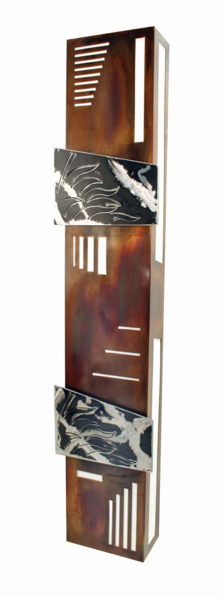 751238.12 58 x 12 in. Indigo 2 Light Wall Sconce, Acid Burnt Copper 751238.12 58 x 12 in. Indigo 2 Light Wall Sconce, Acid Burnt Copper