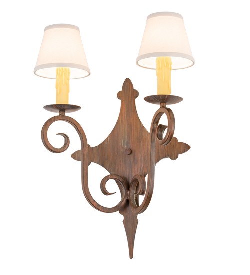 04.1127.2.210717.311u 15 In. Angelique 2 Light Wall Sconce