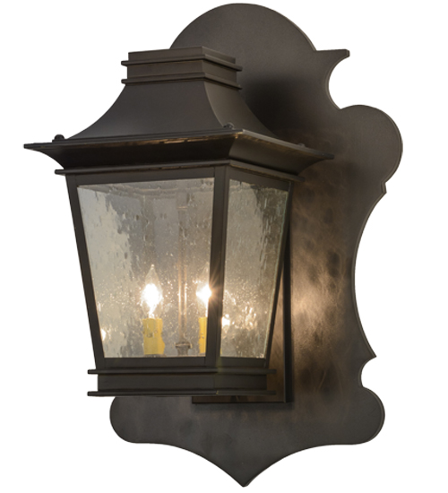 202146-5 24 X 16.5 In. Fanucchi Lantern Sconces, Timeless Bronze - 2 Bulbs