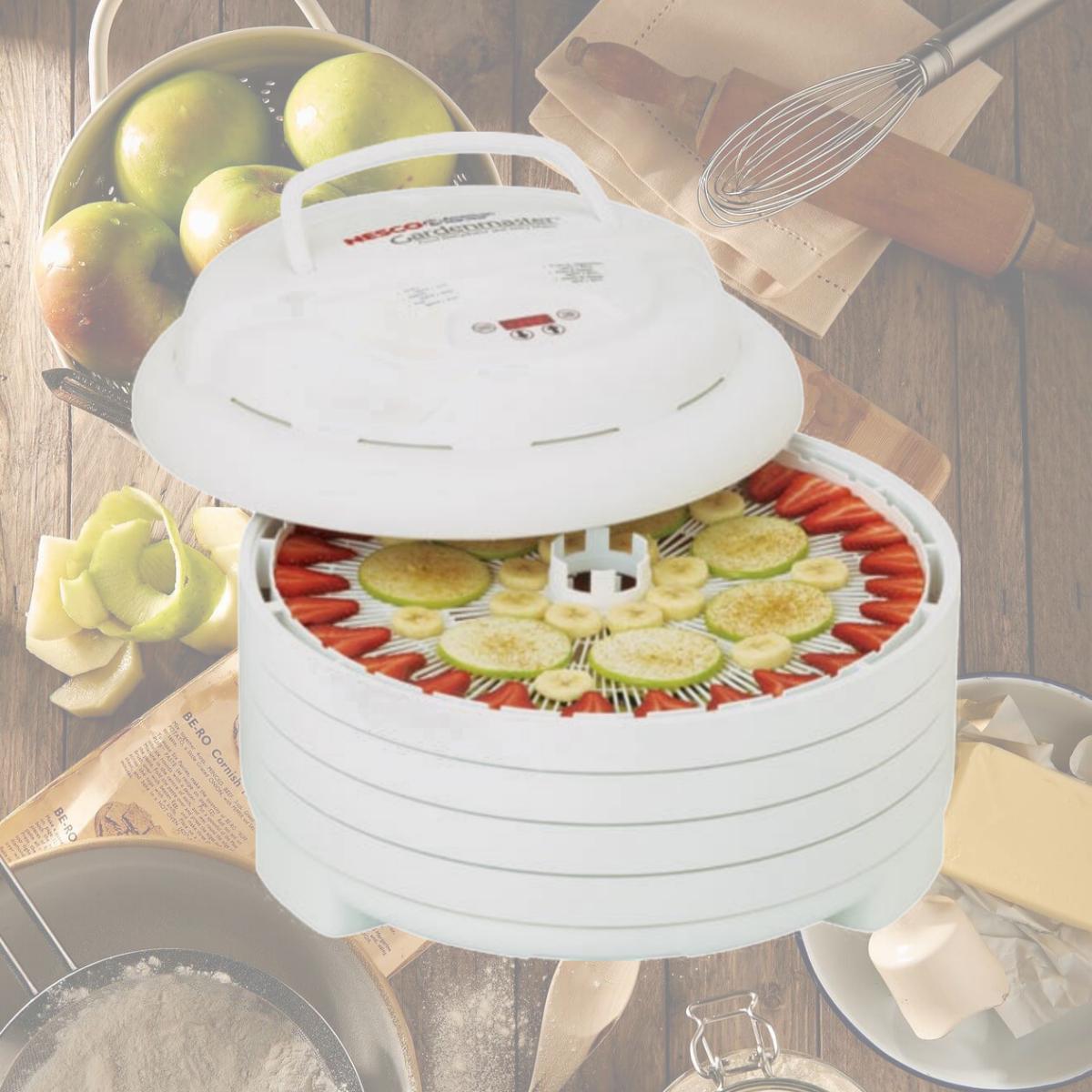 Picture of Nesco American Harvest FD-1040 Gardenmaster Digital-1000W-4 Tray with accessories - White - Dehydrator