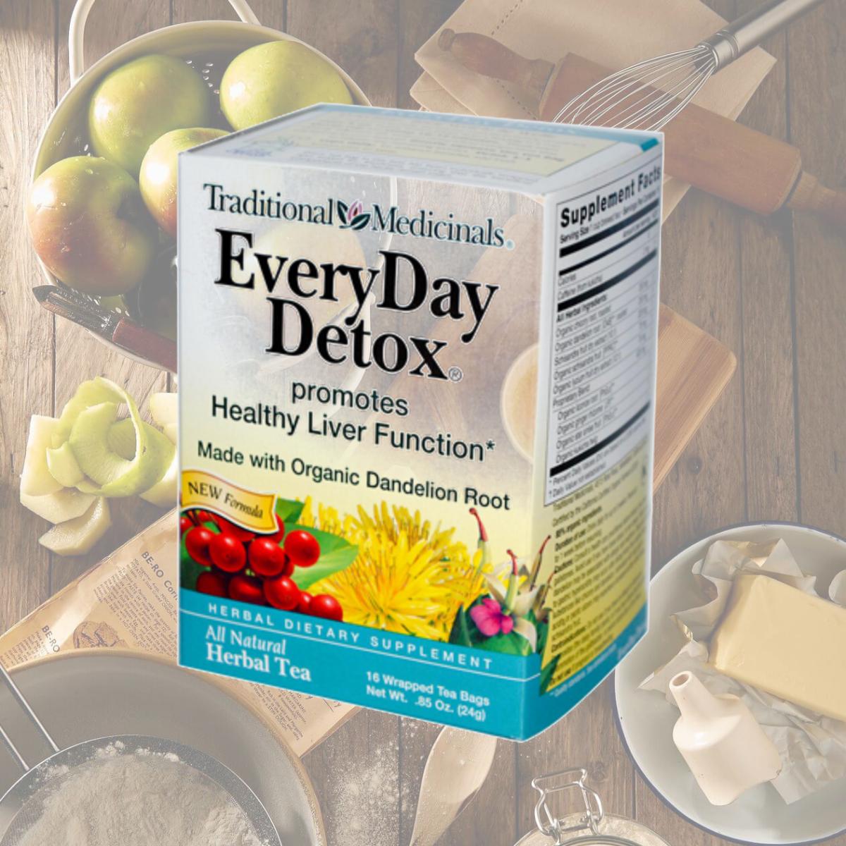 Picture of Traditional Medicinals 0669390 Everyday Detox Herbal Tea - 16 Tea Bags