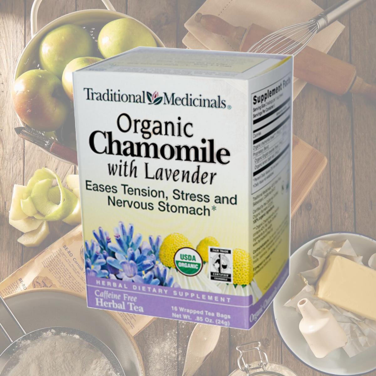 Picture of Traditional Medicinals 0669192 Organic Chamomile with Lavender Herbal Tea - 16 Tea Bags