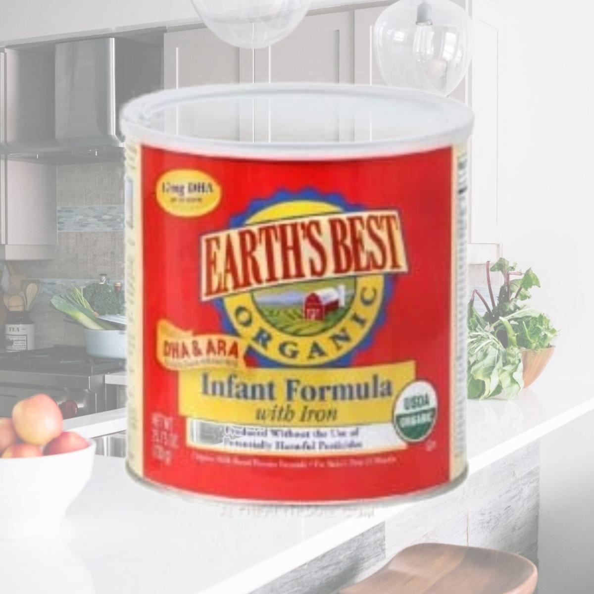 Picture of Earths Best 1015387 Infant Formula with Iron- Organic Milk-Based Powder Formula- 23.2 oz - 658 g - 25.75 oz