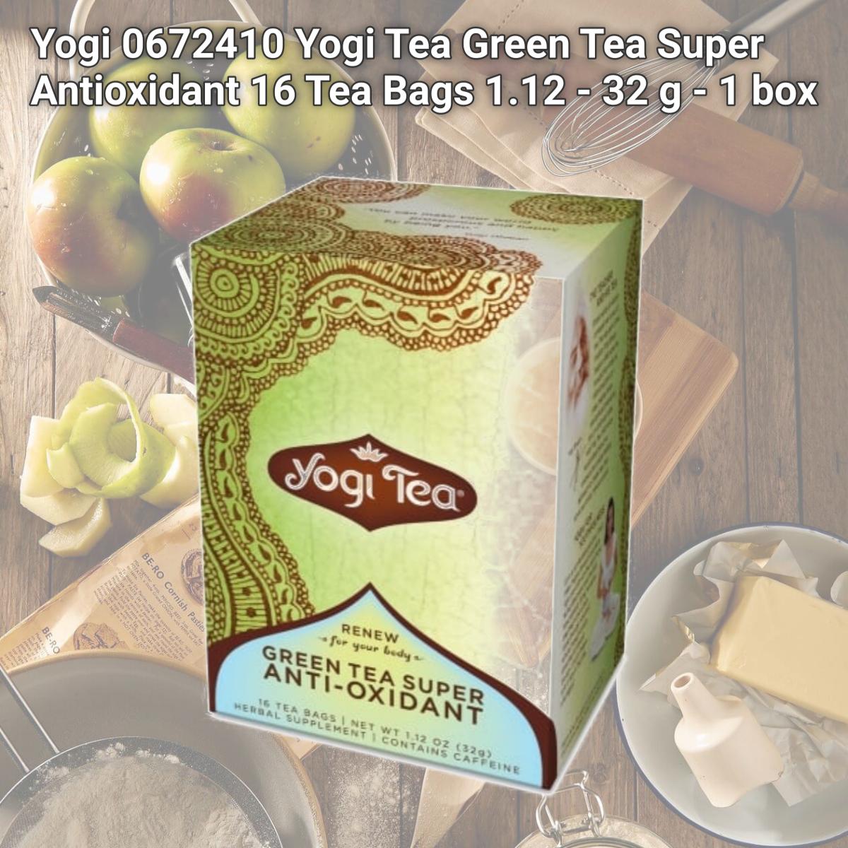 Picture of Yogi 0672410 Yogi Tea  Green Tea Super Antioxidant  16 Tea Bags  1.12 - 32 g - 1 box