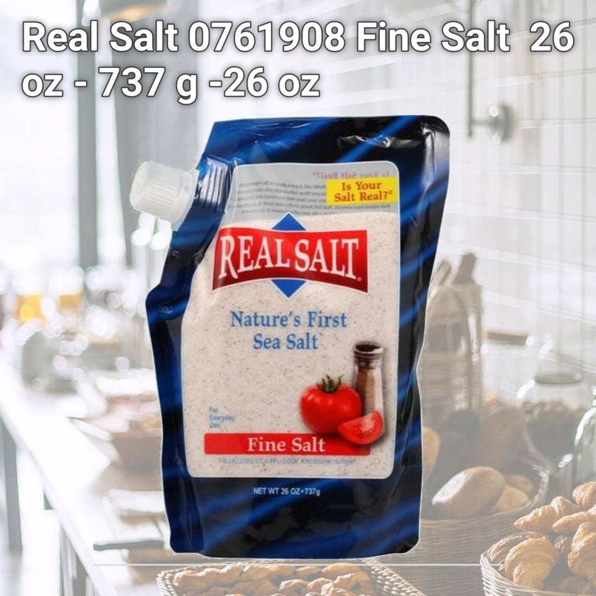 Picture of Real Salt 0761908 Fine Salt  26 oz - 737 g -26 oz