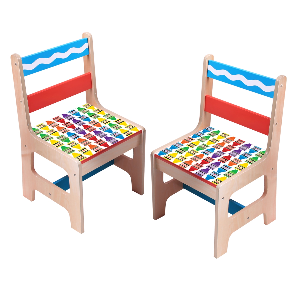 9031-01 Crayola Wooden Table & Chair Set, Multi Color