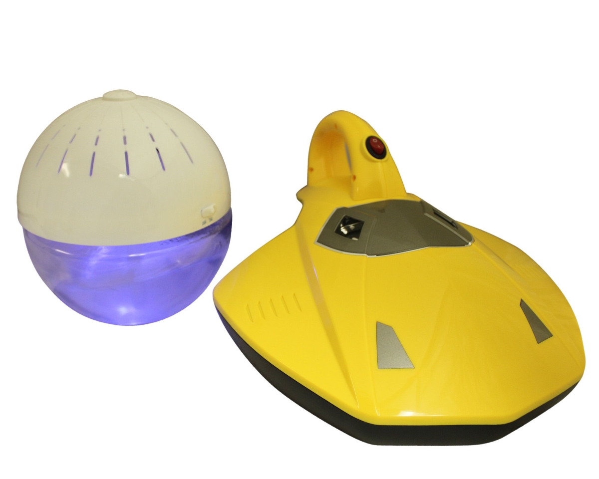 75218-yellow-75606-white Earth Globe Water Based Air Revitalizer, Yellow & White