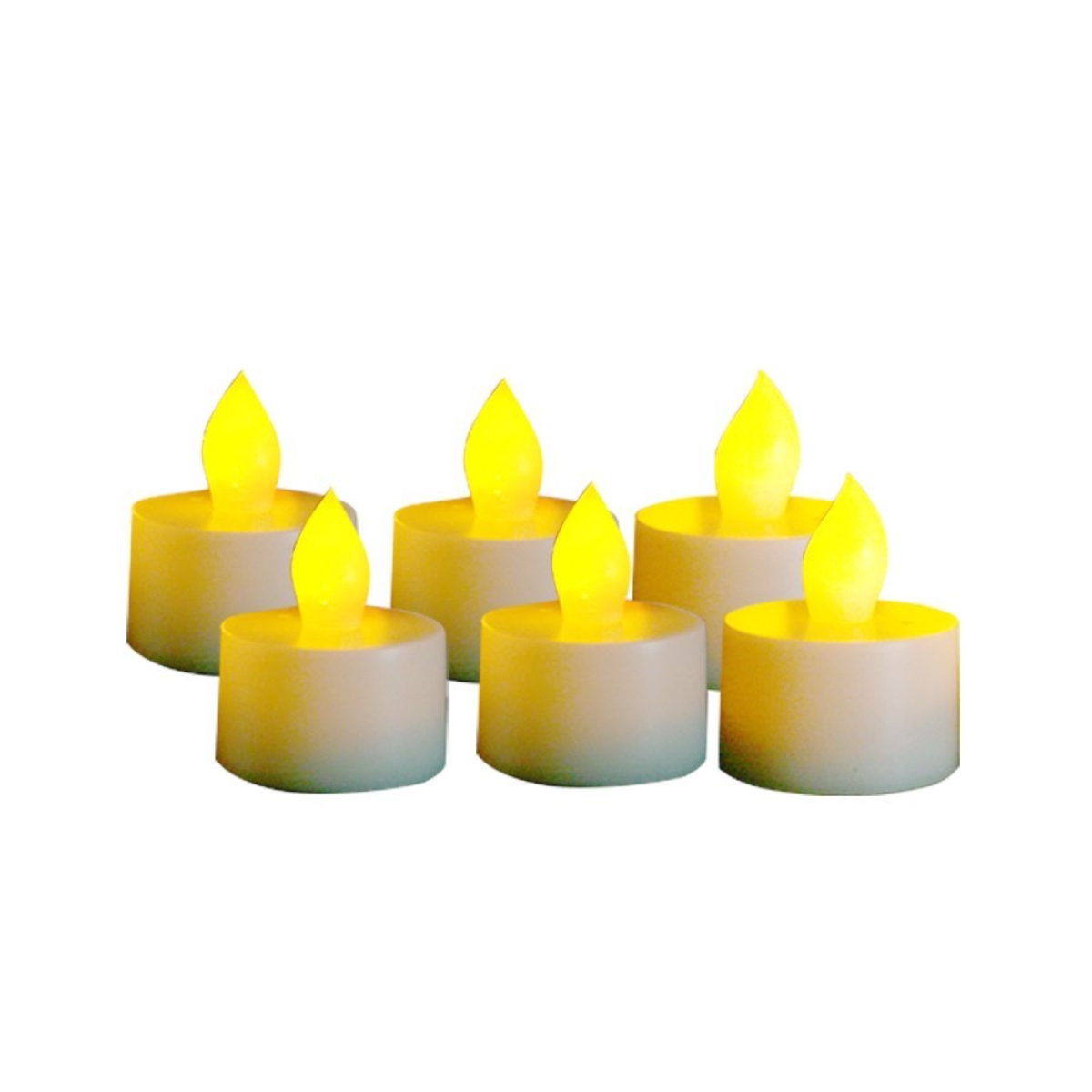 87211-06 Indoor & Outdoor Tealight Flameless Led Candles With Timer - Pack Of 6