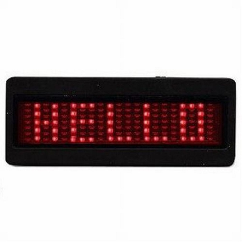 86263-red Programmable Scrolling Red Led Name Tag