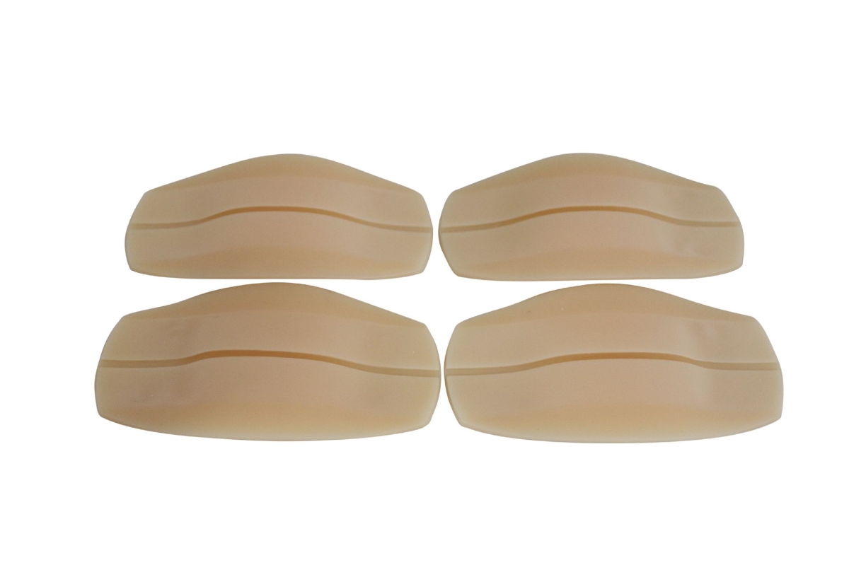 92600-2pack-nude Flirtzy Soft Silicone Bra Strap Cushion Holder Non-slip Shoulder Protecting Pads - Pack Of 2