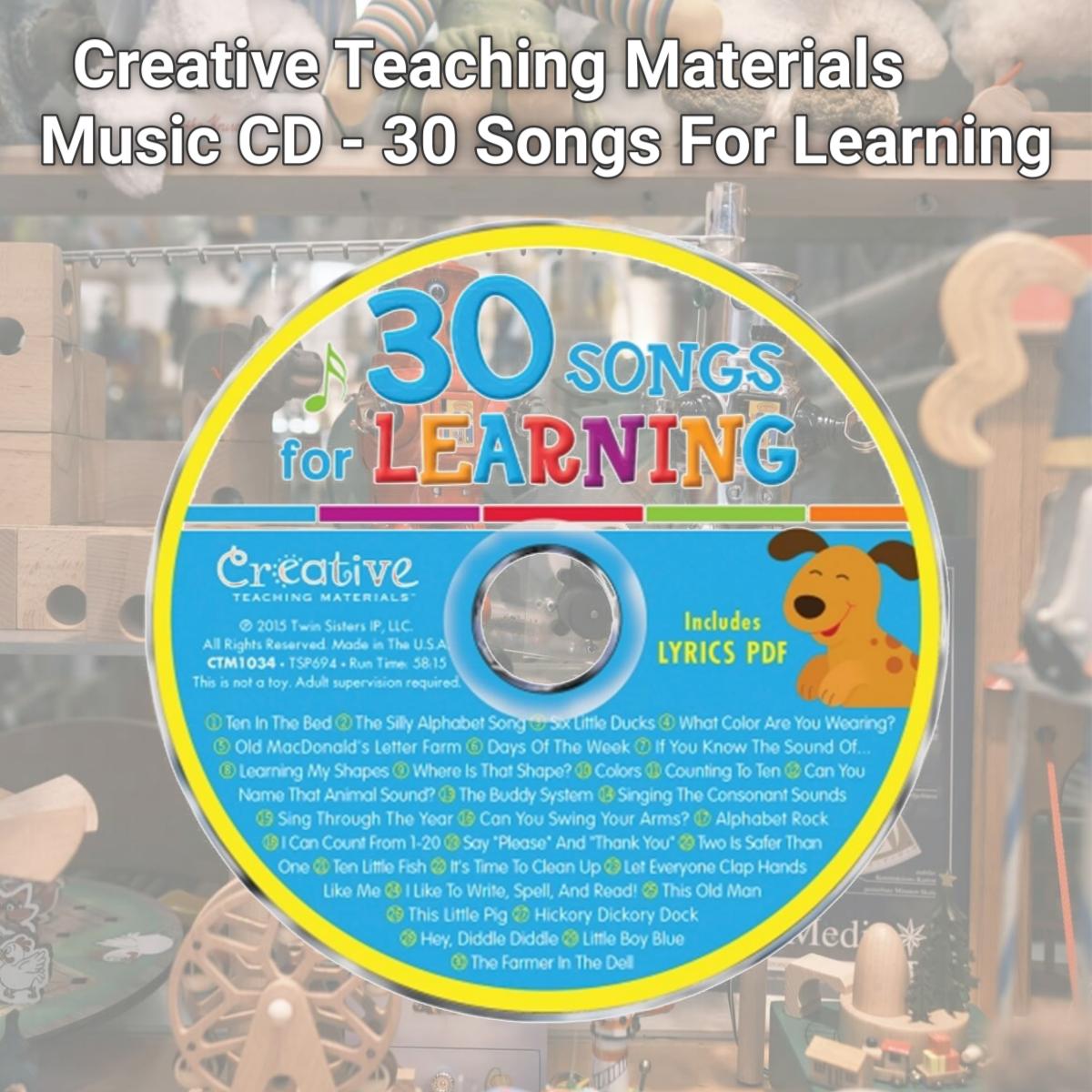 Picture of Pbs Publishing CTM1034 Creative Teaching Materials Music CD - 30 Songs For Learning