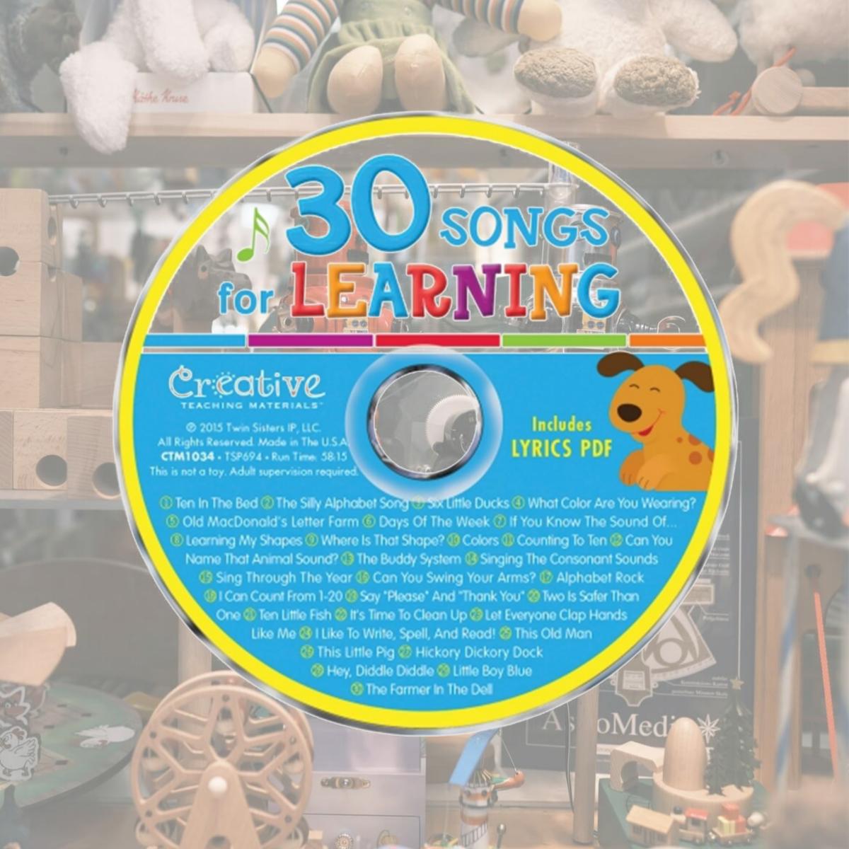 Picture of Pbs Publishing CTM1034 Creative Teaching Materials Music CD - 30 Songs For Learning