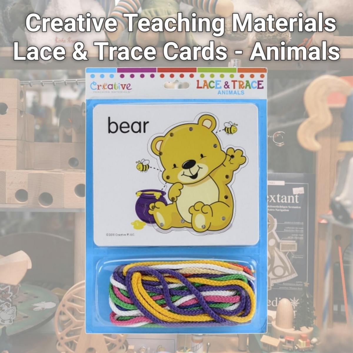 Picture of Pbs Publishing CTM1036 Creative Teaching Materials Lace & Trace Cards - Animals