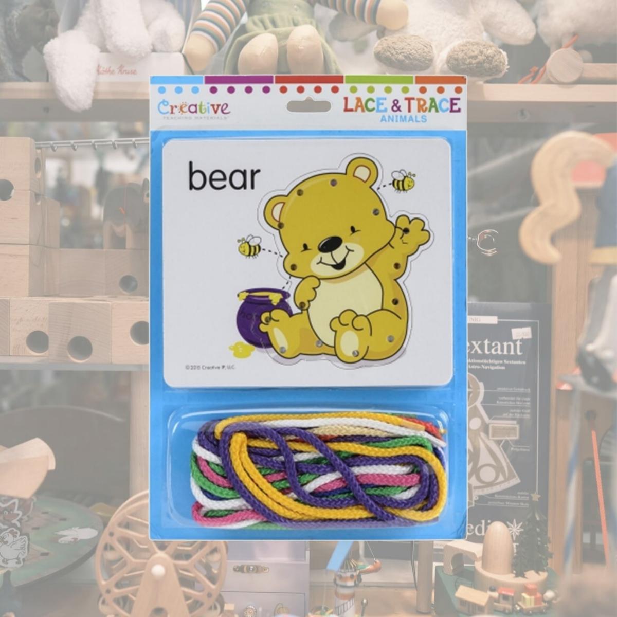 Picture of Pbs Publishing CTM1036 Creative Teaching Materials Lace & Trace Cards - Animals