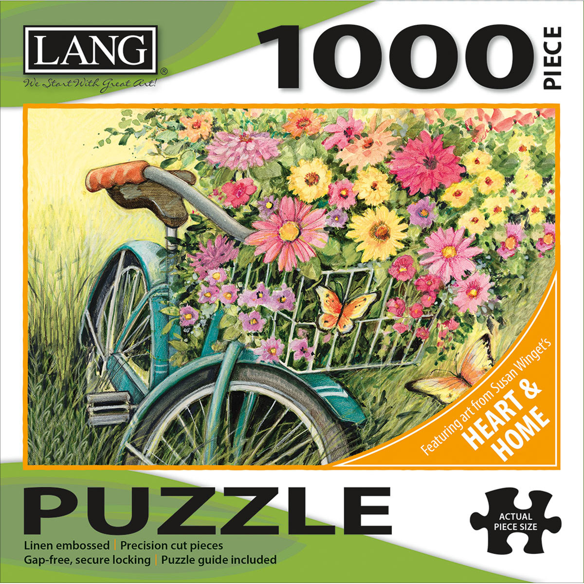 50380-31 Jigsaw Puzzle 1000 Pieces, Bicycle Bouquet - 29 X 20 In.
