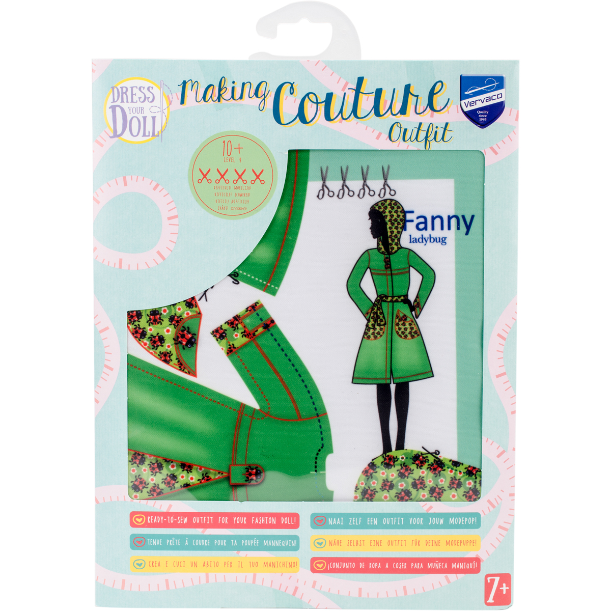 V0164666 Dress Your Doll Making Couture Outfit Set - Fanny Ladybug