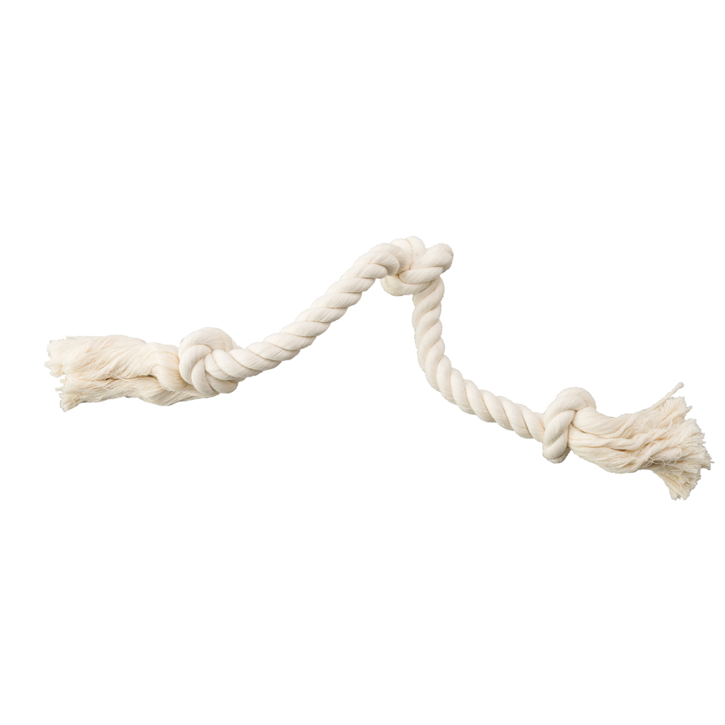54236 3-knot Dental Rope 25 In. - Large, White