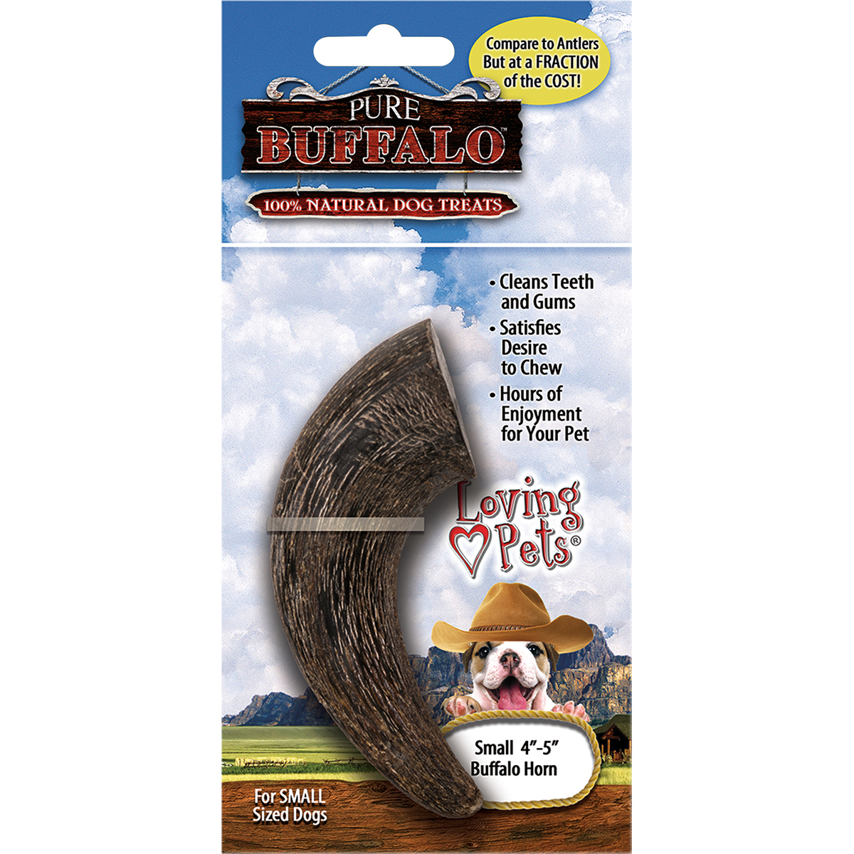 Lp5676 Pure Buffalo Small Buffalo Horn - 3-4 In.