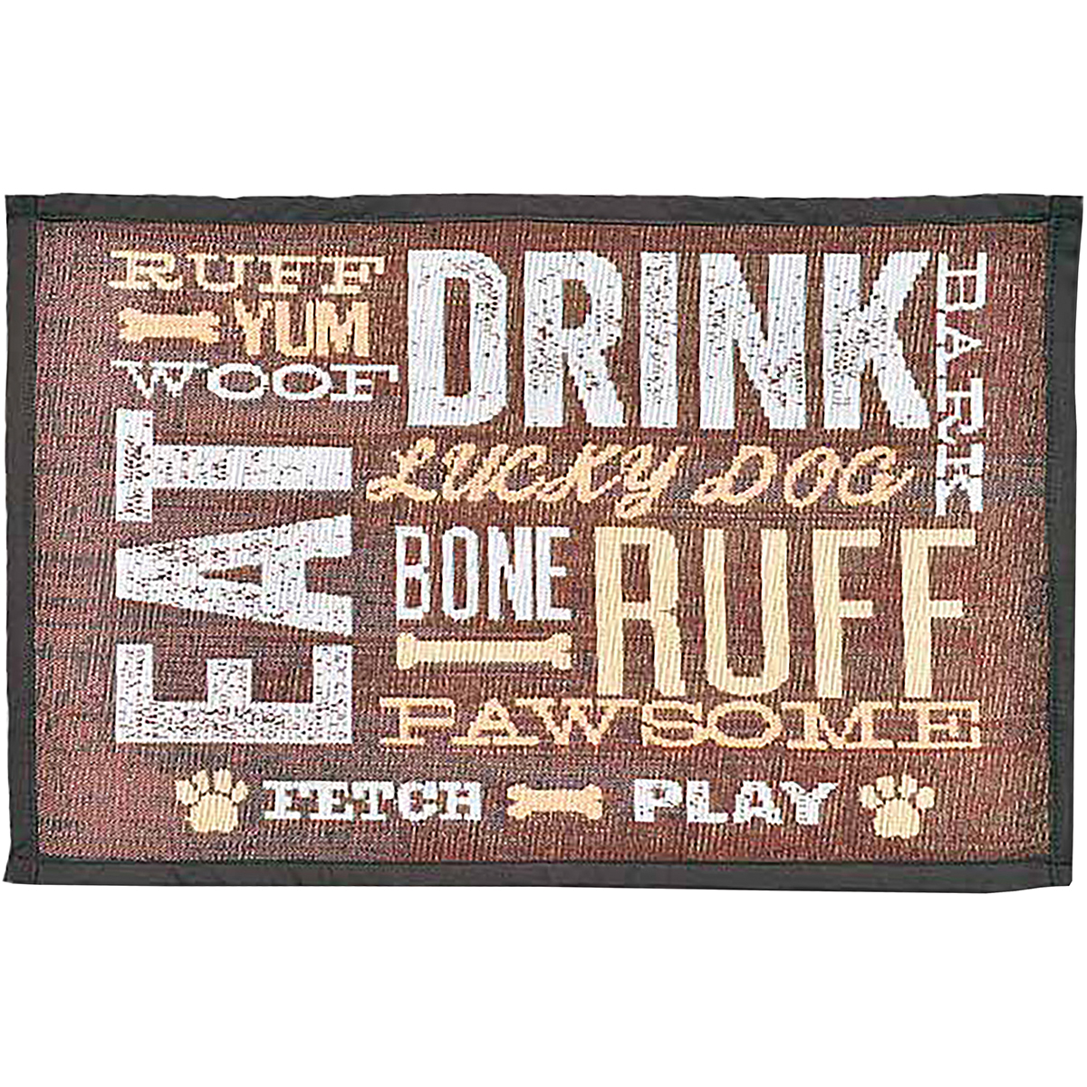 Lp7577 Bella Fashion Mats 12.75 X 19 In., Dog Day Expressions