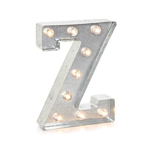 Metal Marquee Letter - Z