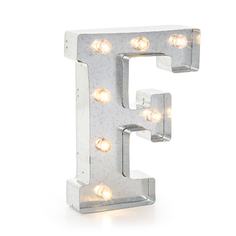 5915-707 Metal Marquee Letter - F