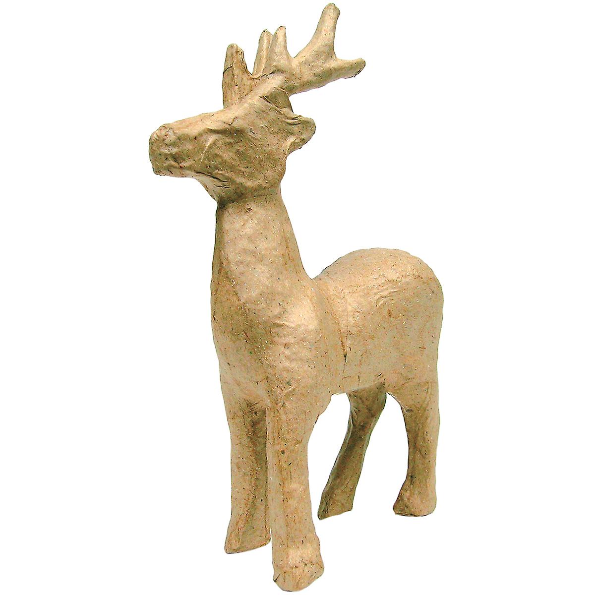 Ap-735 Paper Mache Figurine, Reindeer