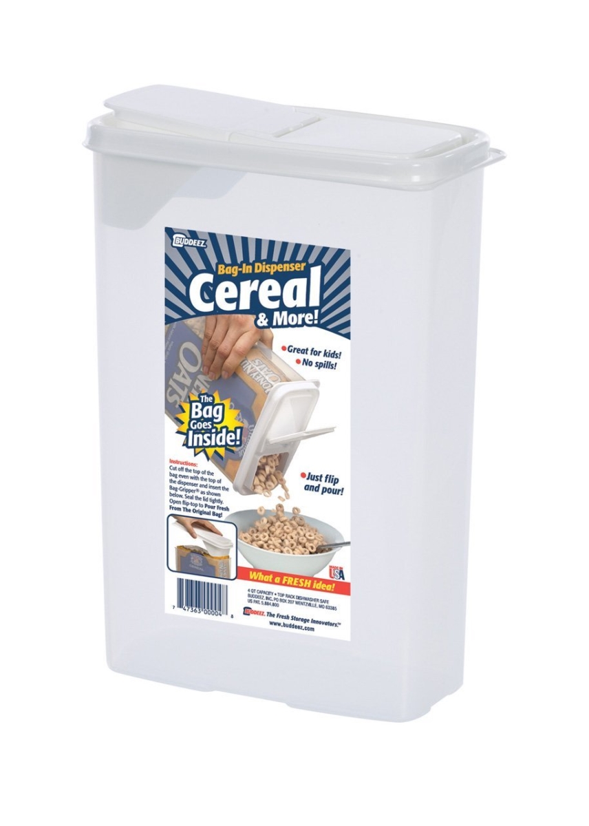 B00004 4 Qt Cereal Snacks & Dispenser