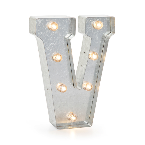 5915-722 Metal Marquee Letter - V