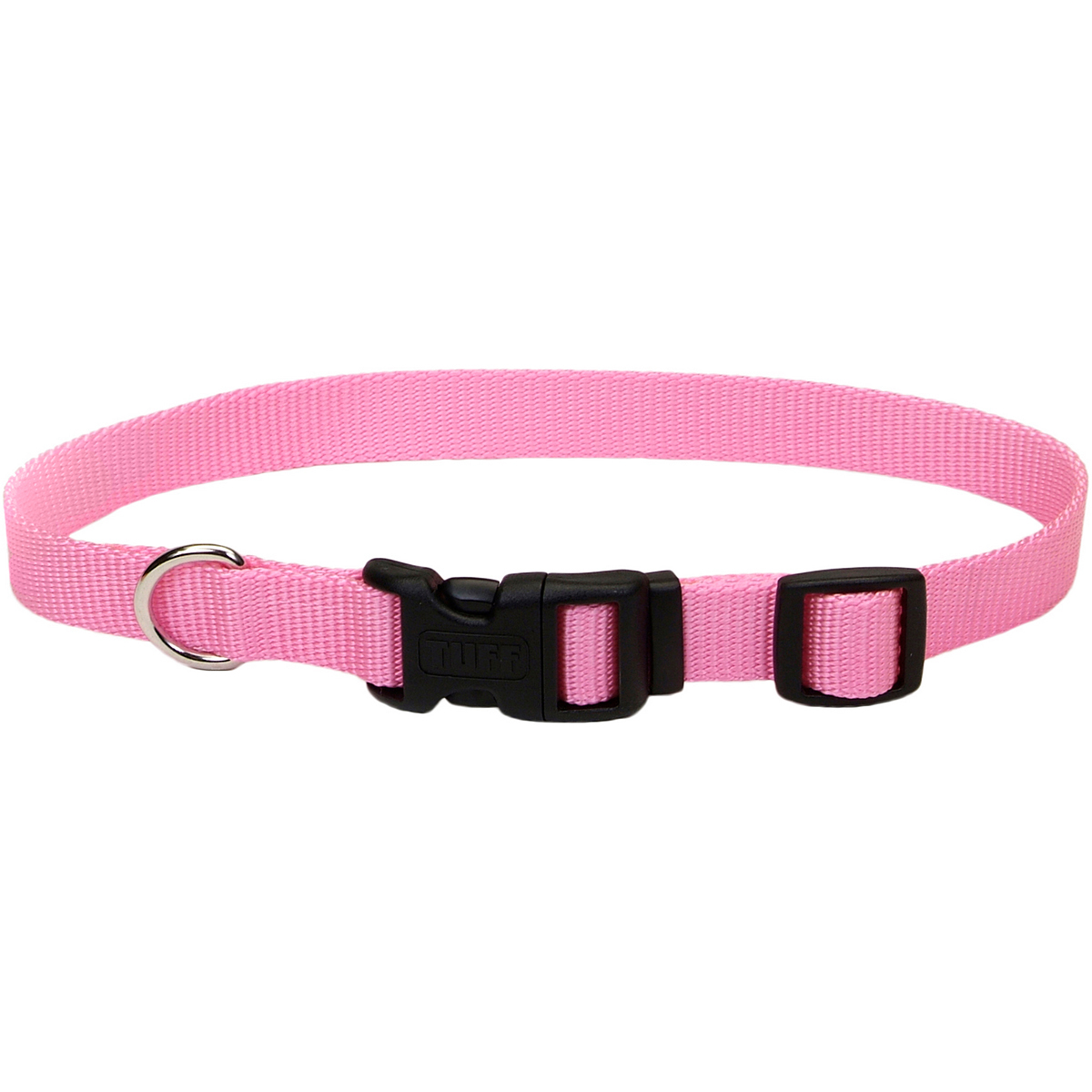 0.75 X 14 - 20 In. Adjustable Nylon Dog Collar With Tuff Buckle, Pink