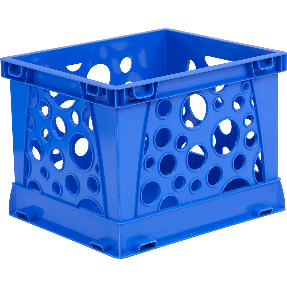 631018c-2 Micro Plastic Crate, Blue - Pack Of 1