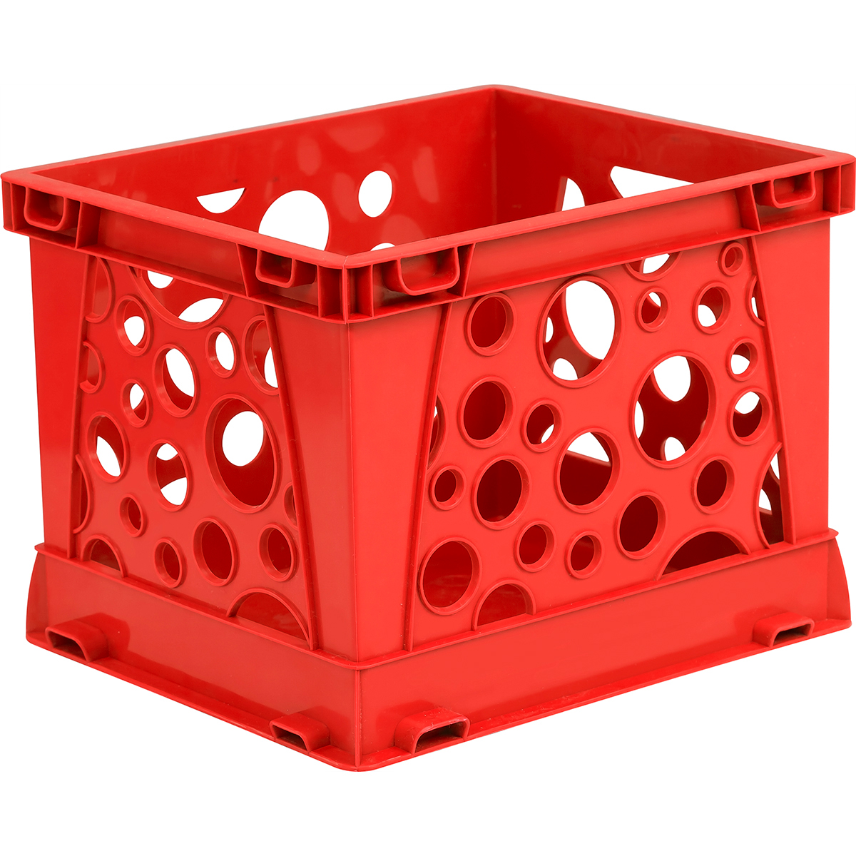 631018c-3 Micro Plastic Crate, Red - Pack Of 1