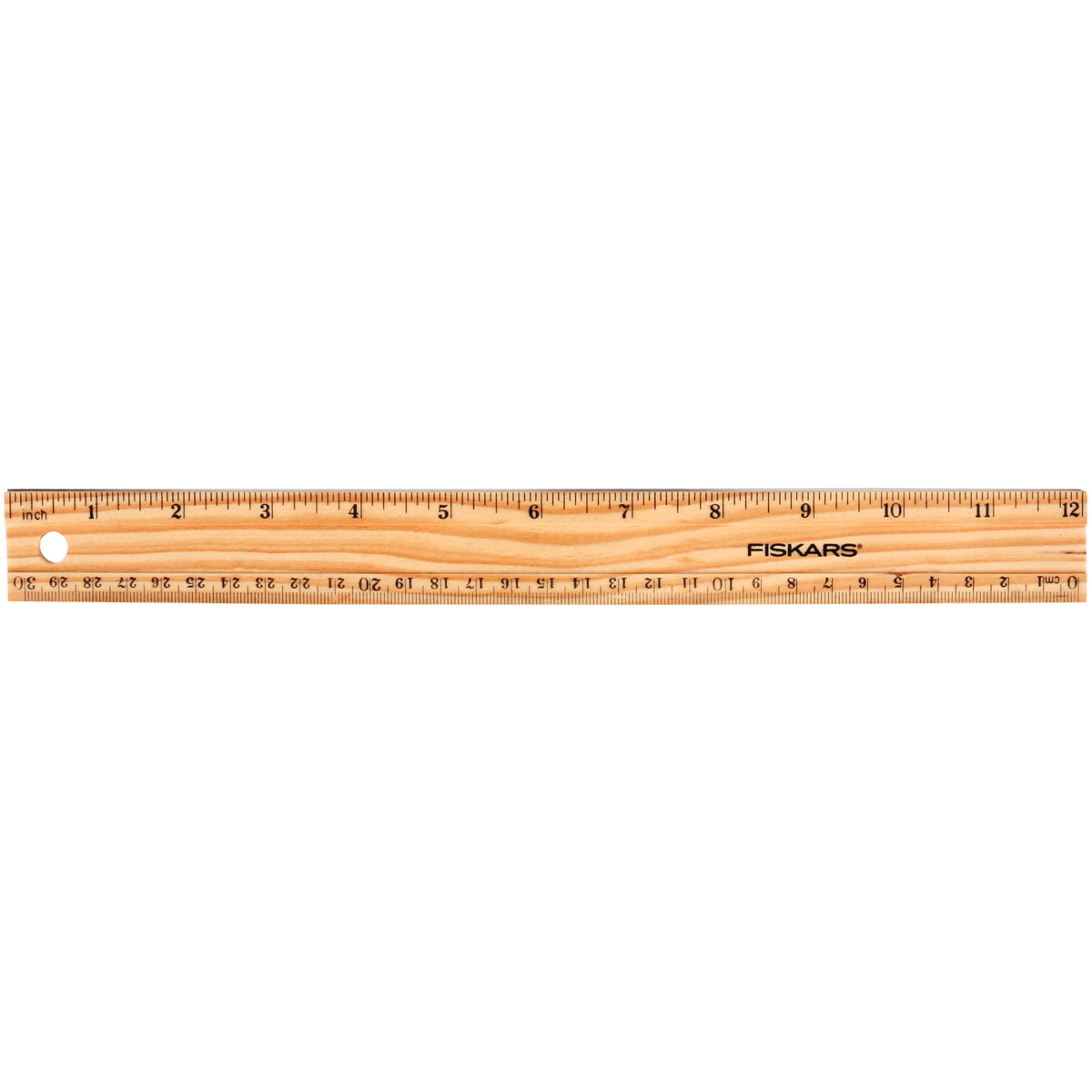 1005359 12 In. Wood Ruler With Plastic Edge