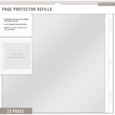 K&company 30705388 12 X 12 In. Page Protector Refills - Pack Of 25