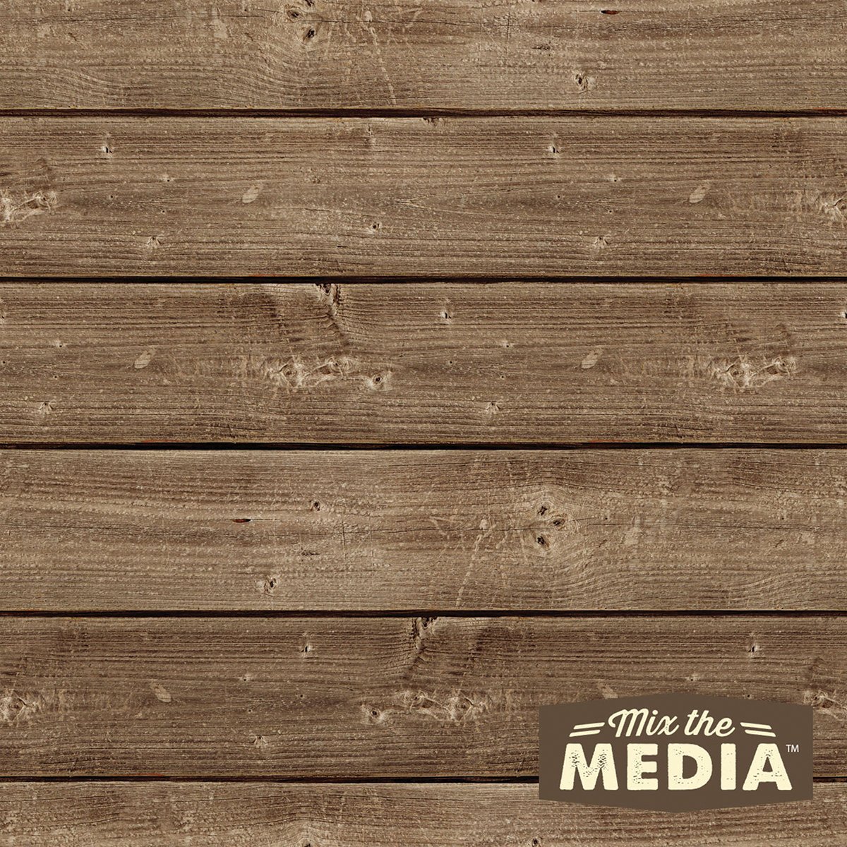 Jb0431 10 X 10 In. Mix The Media Wooden Plank Plaque
